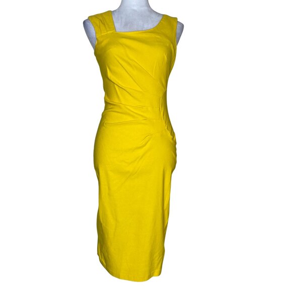 Haute Edition 2 pc Women's Asymmetric Sleeveless Ruched Midi Dress Bodycon Sm - Picture 3 of 16